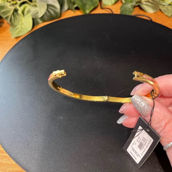 NWT Kate Spade Multi-color Gold-tone Bangle Bracelet - Picture 3 of 6